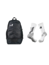 Grip Socks White + Backpack